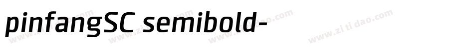 pinfangSC semibold字体转换